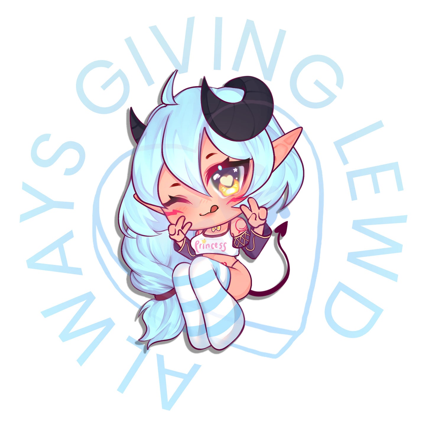 PRINCESS YUKINA CHIBI STICKER *PRE-ORDER*