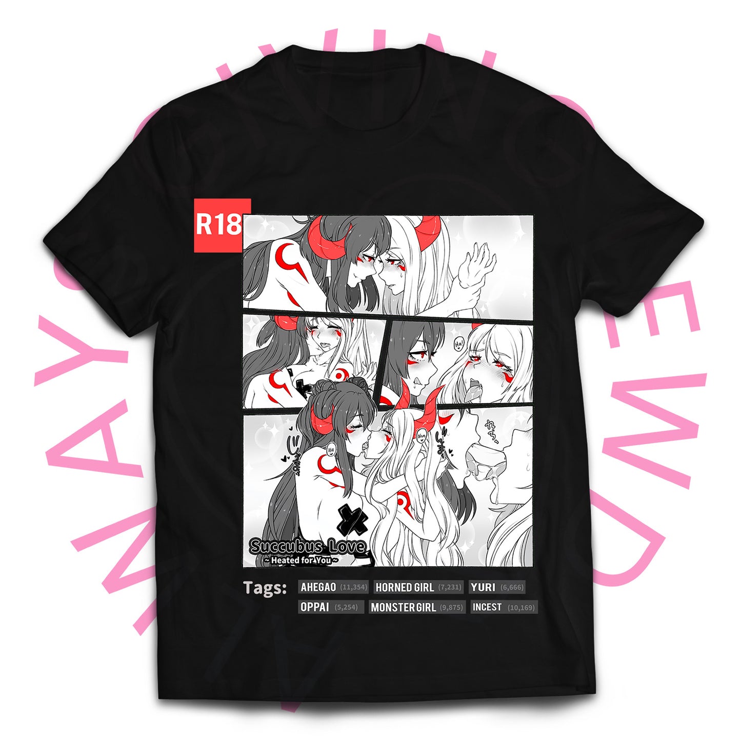 SUCCUBUS LOVE 1 MANGA T-SHIRT