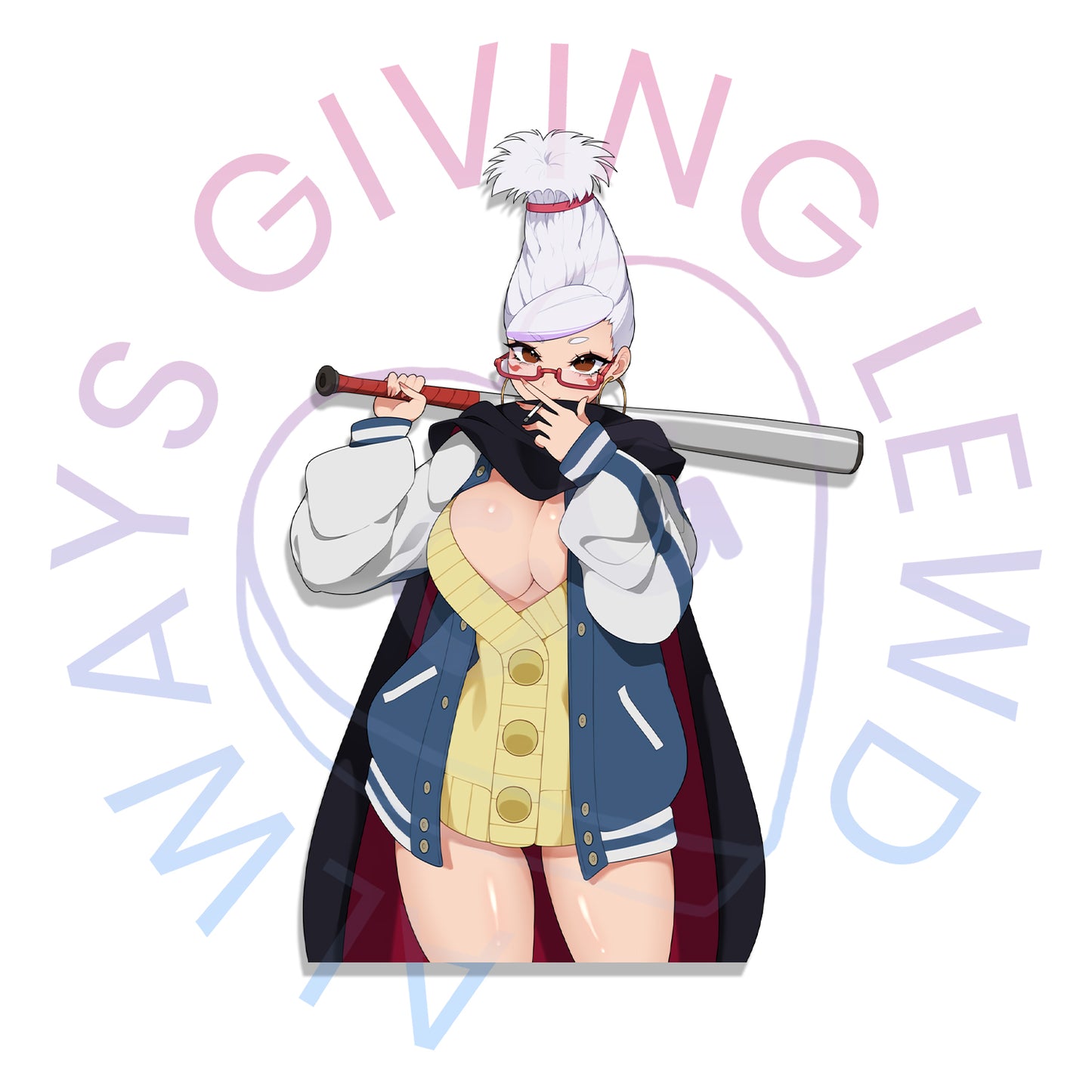 GRANNY SEIKO THIGH UP STICKER