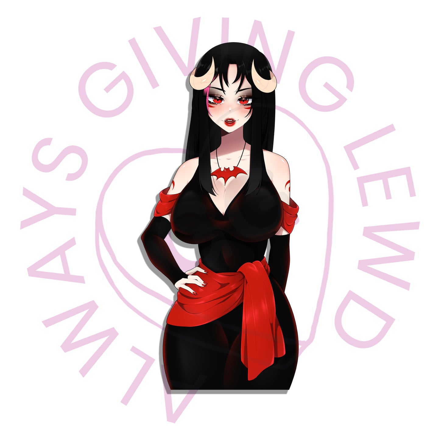 HEX WAIFU HOMURA STICKER *PRE-ORDER*