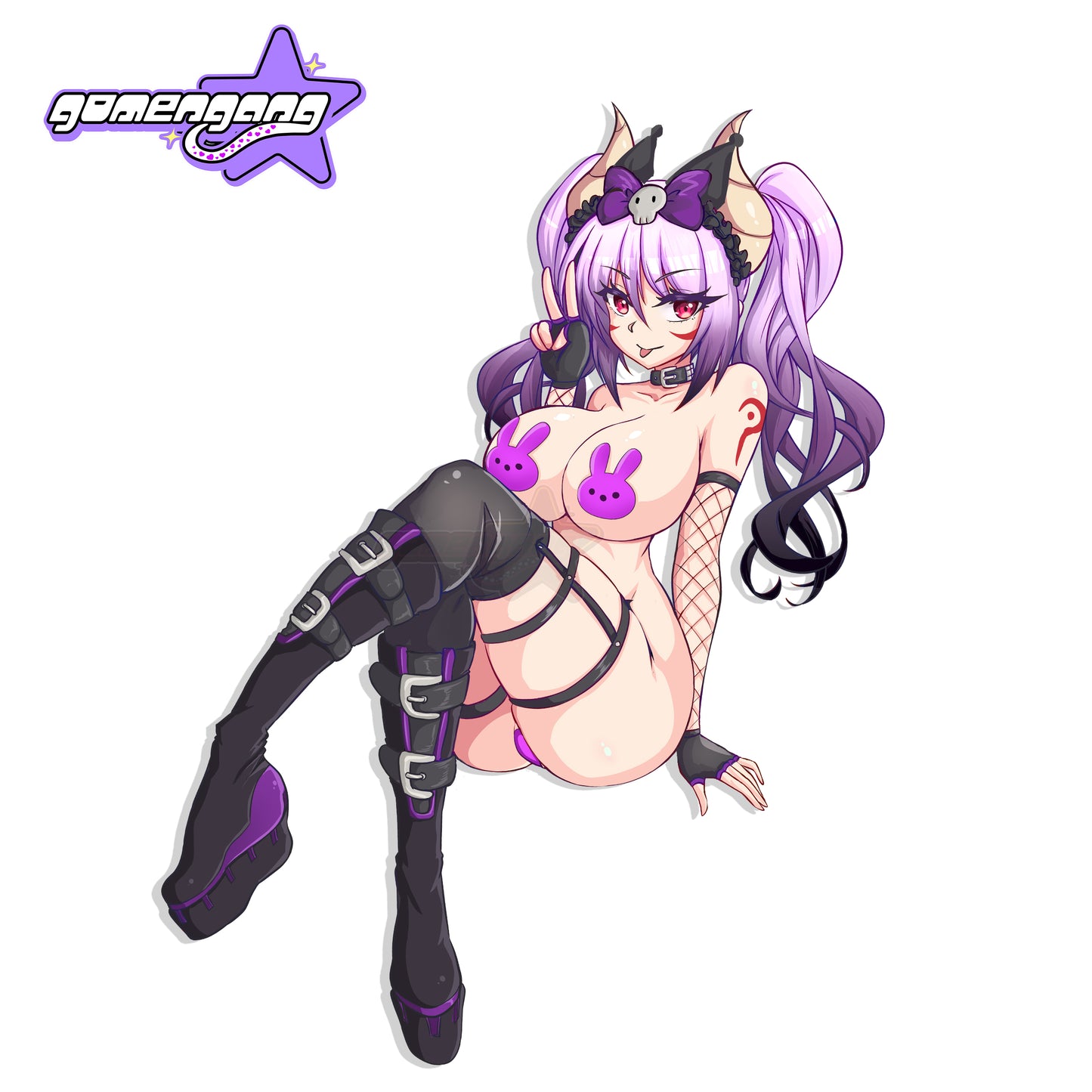 KOMURA X KUROMI STICKER *PRE-ORDER*