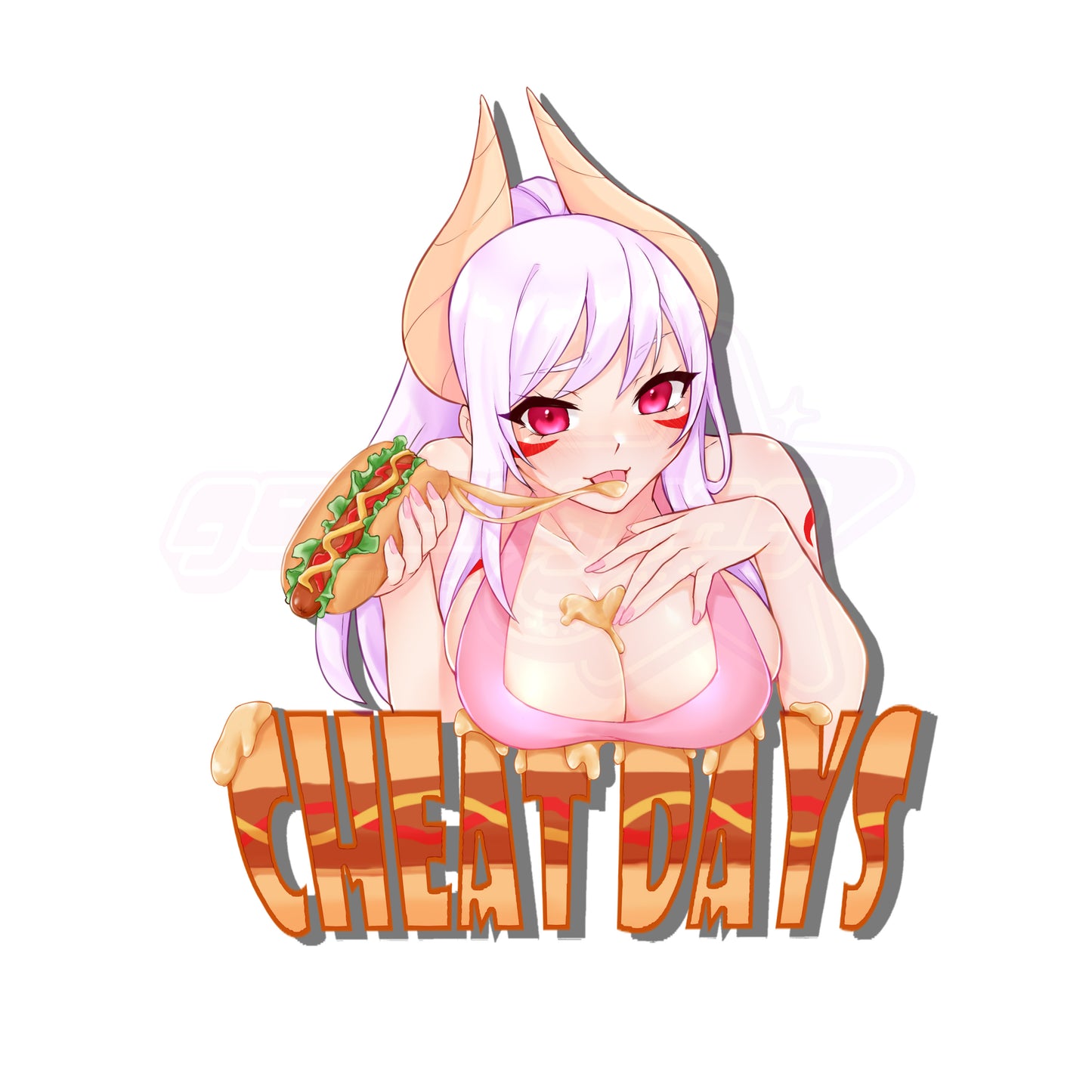 Cheat Day Komura Sticker *IN STOCK*