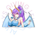 BLUE EYES PEEKER STICKER