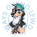 [DIESENTAI COLLABO] 
BATTLE MAID MIO STICKER *PREORDER*