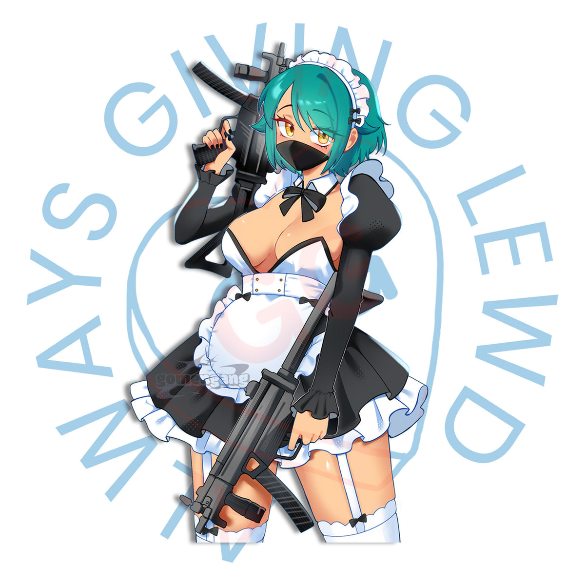 [DIESENTAI COLLABO] 
BATTLE MAID MIO STICKER *PREORDER*
