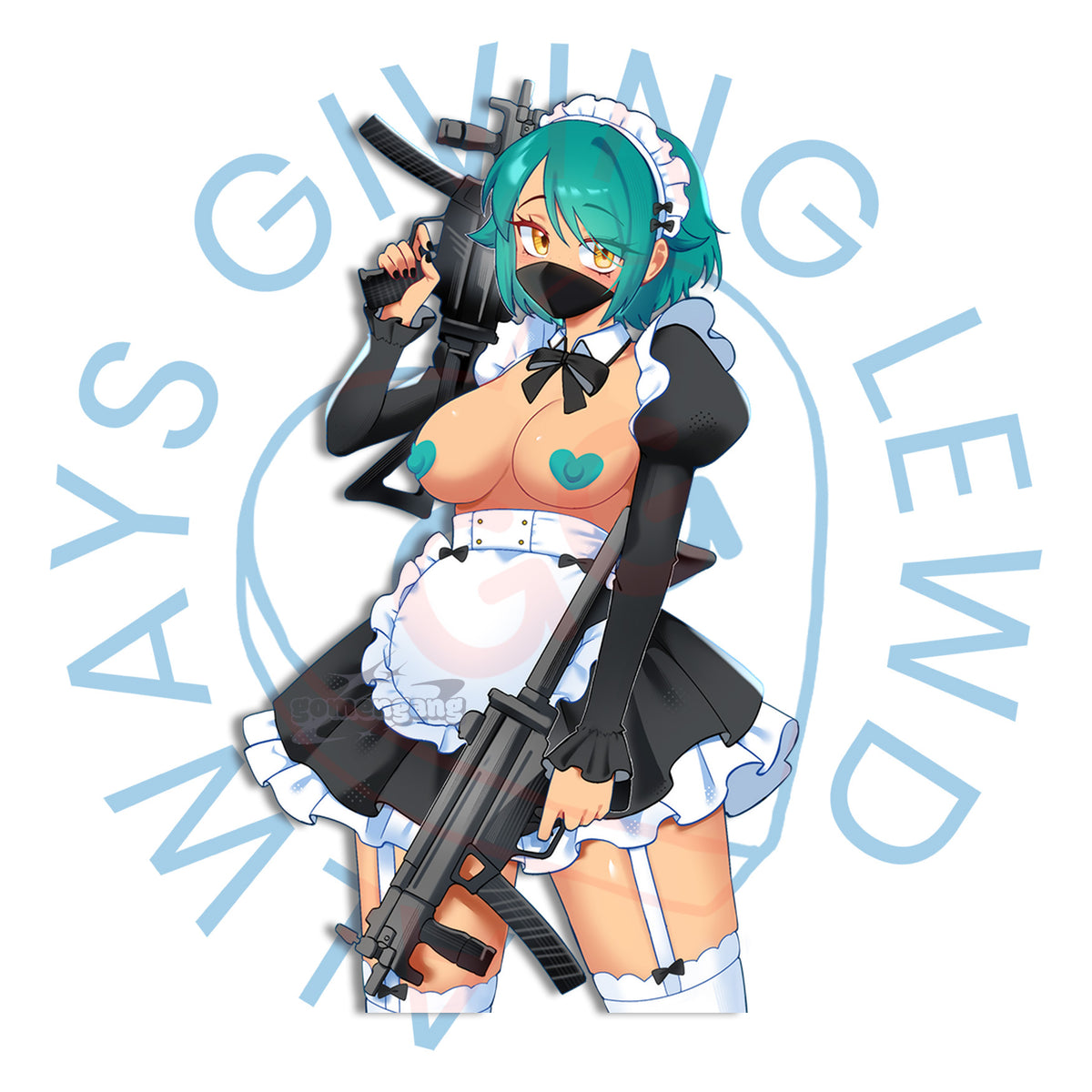[DIESENTAI COLLABO] 
BATTLE MAID MIO STICKER *PREORDER*