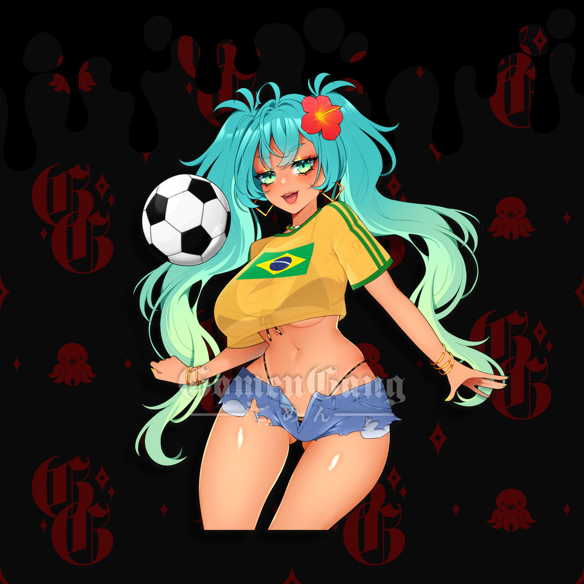 BRAZIL WORLD CUP MIKU STICKER