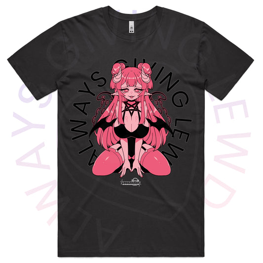 ALWAYS GIVING LEWD T-SHIRT COAL *PRE-ORDER*