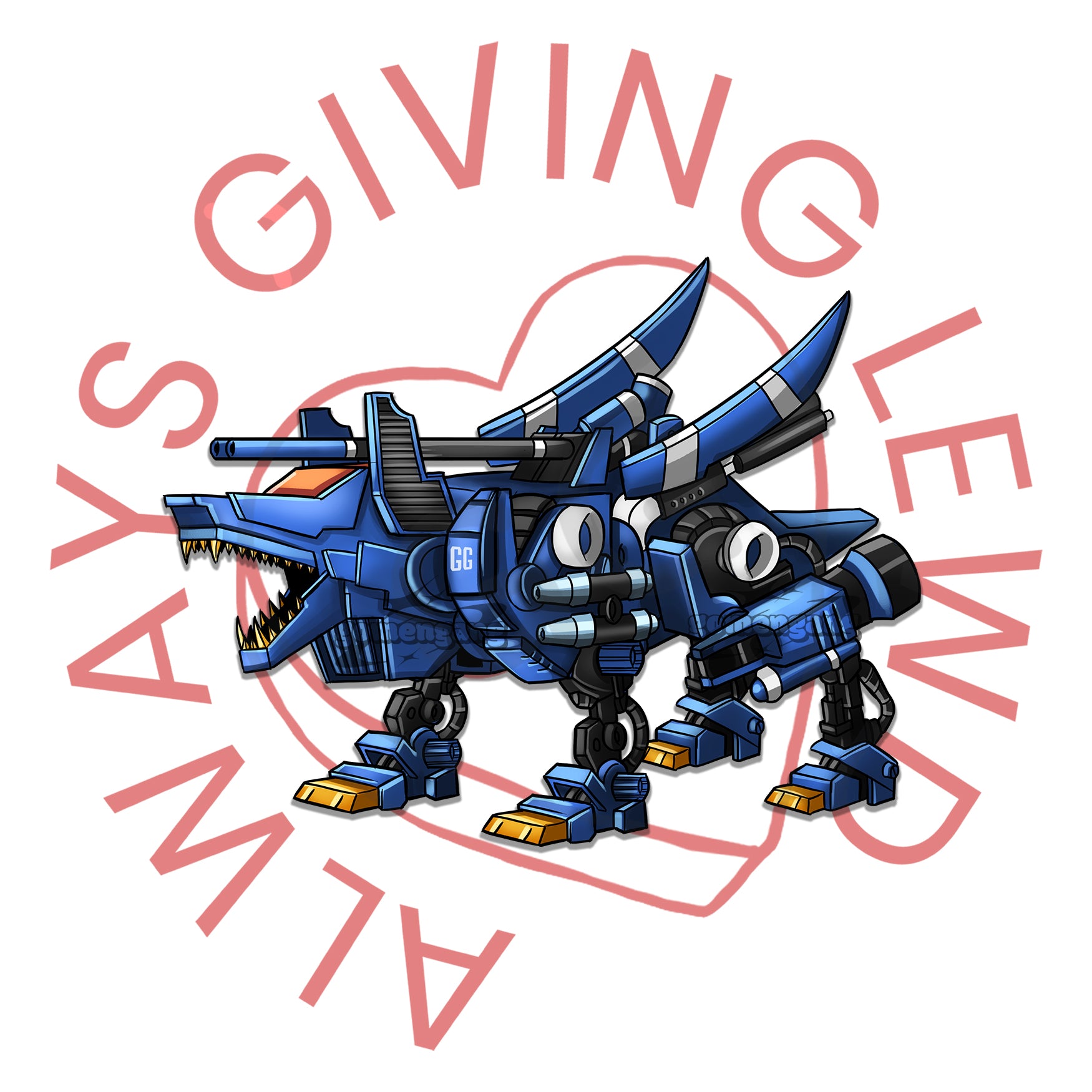 ZOIDS COMMAND WOLF STICKER