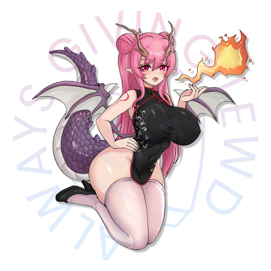 DRAGON GIRL HOMURA STICKER