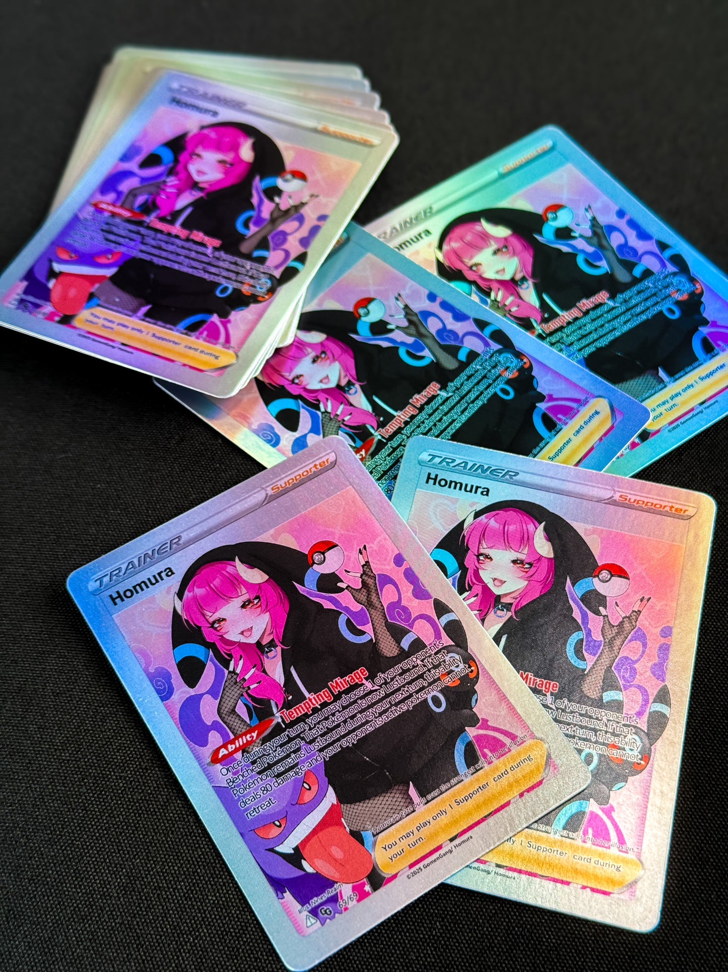 TRAINER HOMURA HOLO TCG CARD