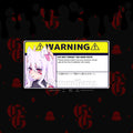 KOMURA CAR WARNING LABEL