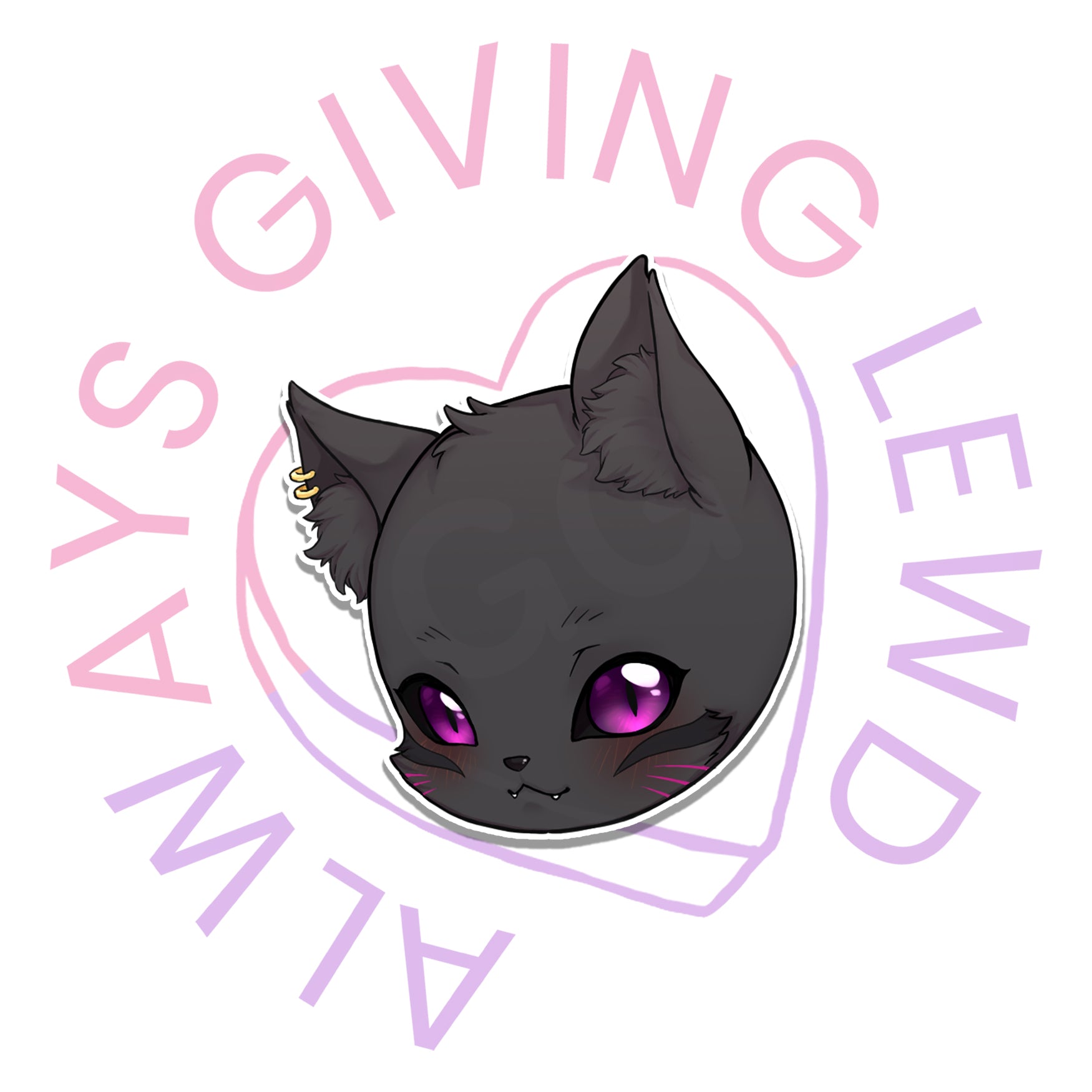 KURO DIECUT STICKER