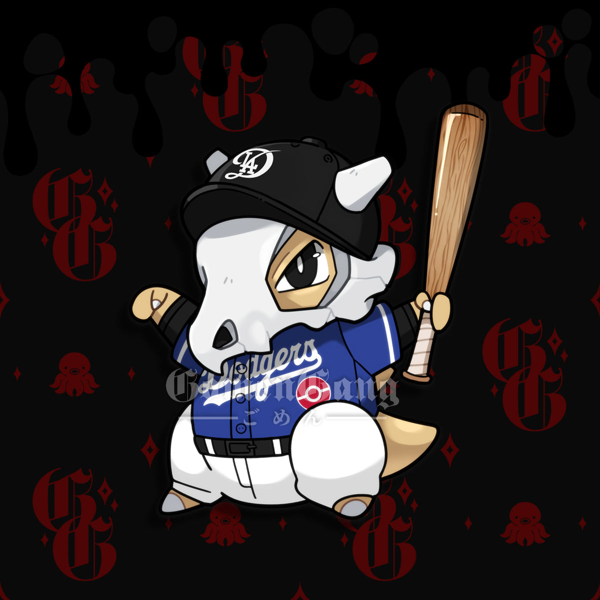 LA DODGERS CUBONE STICKER