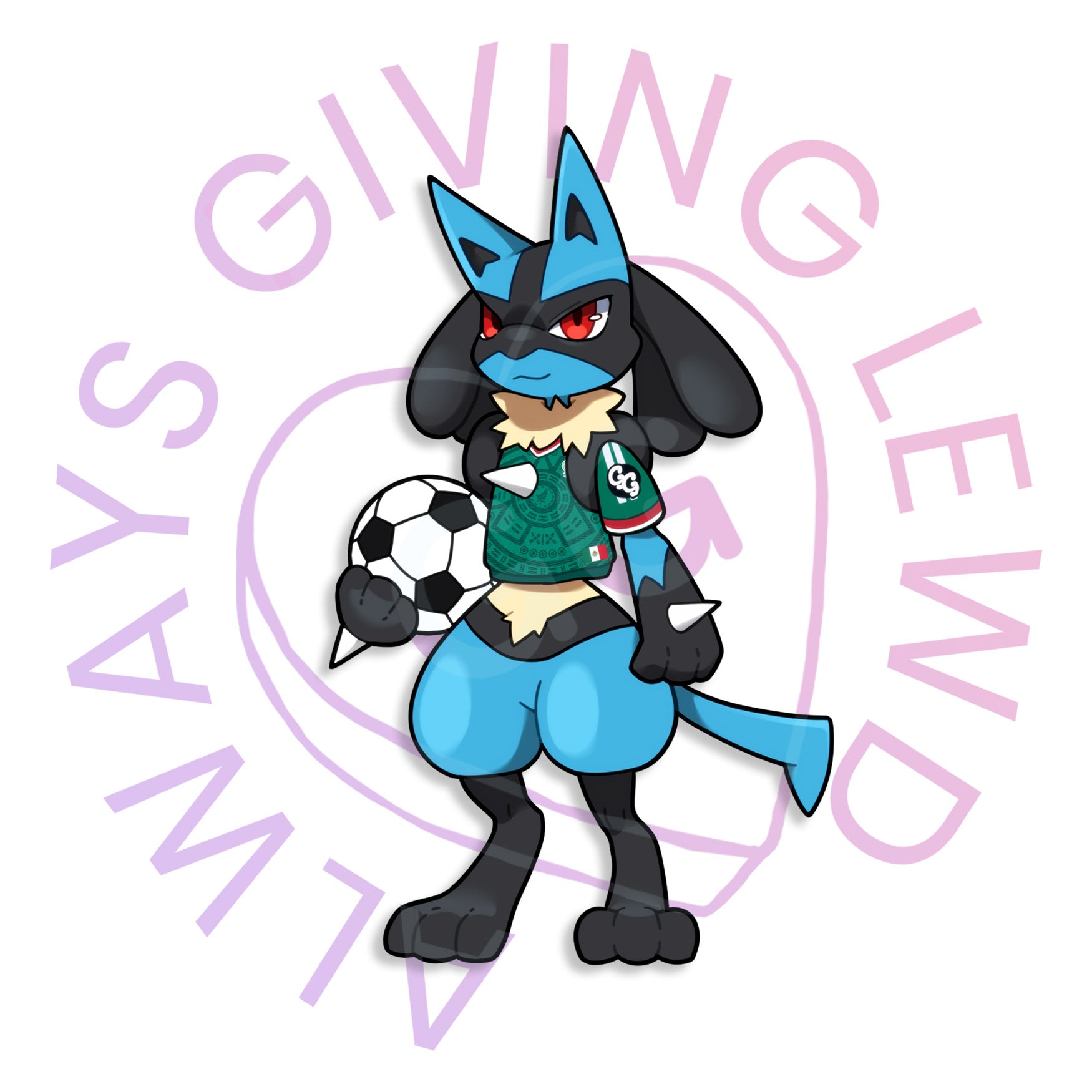 MEXICO LUCARIO STICKER