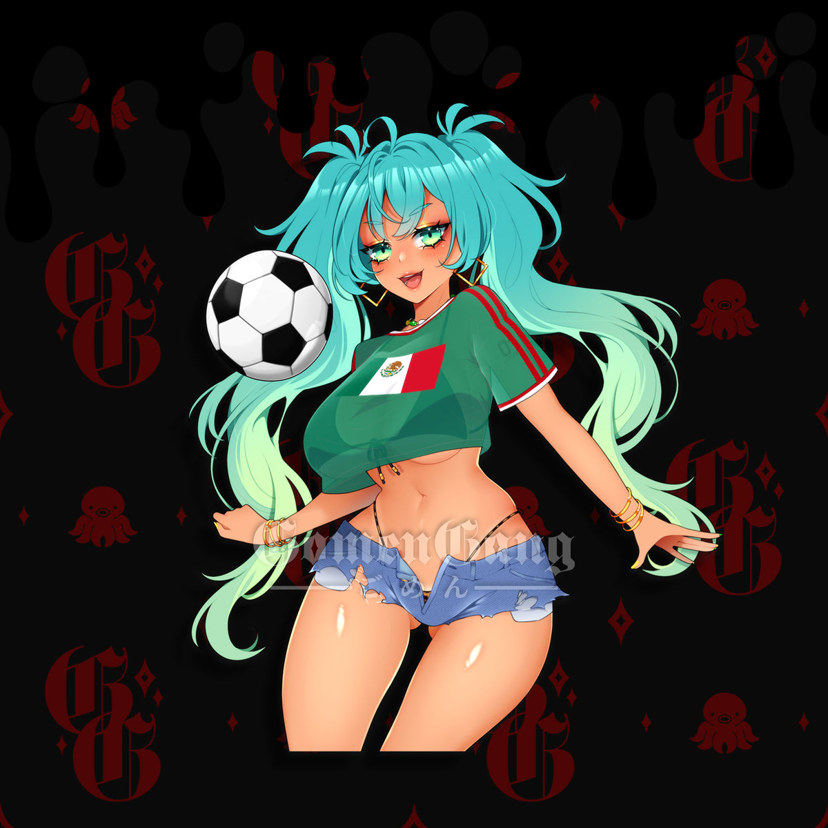 MEXICO WORLD CUP MIKU STICKER