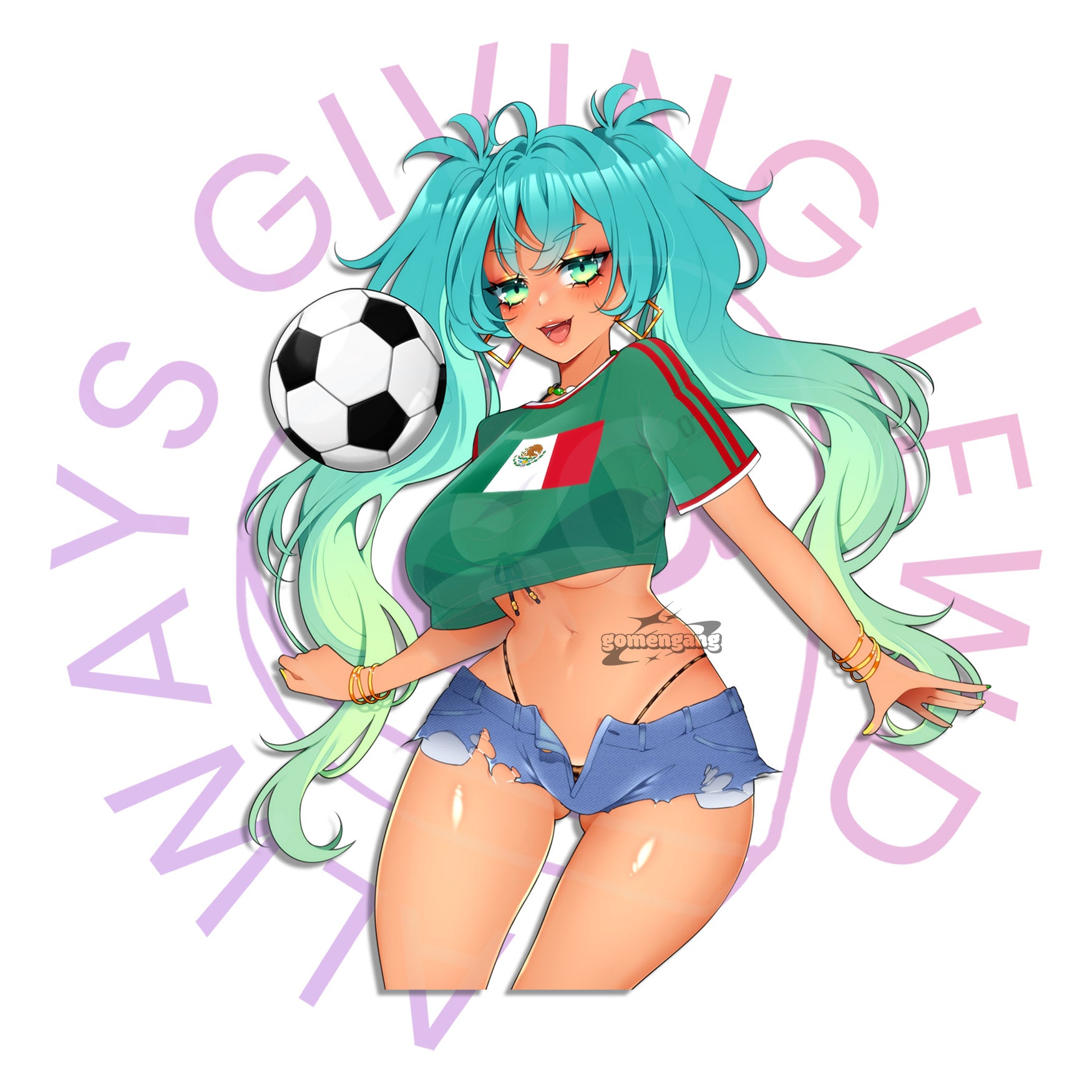 MEXICO WORLD CUP MIKU STICKER