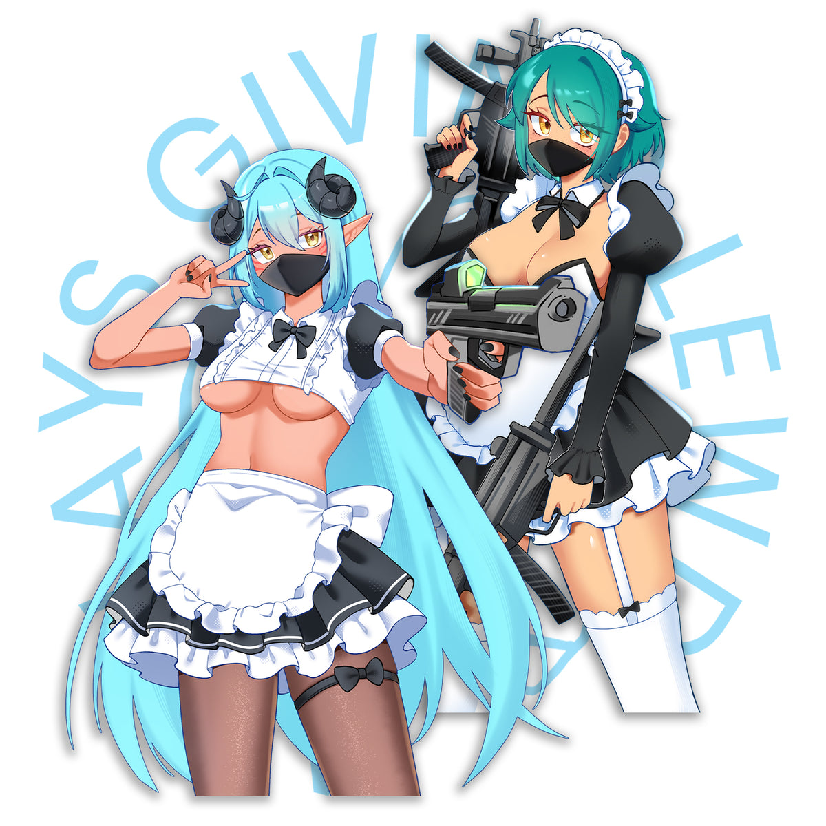 [DIESENTAI COLLABO] BATTLE MAIDS STICKER BUNDLE *PREORDER*