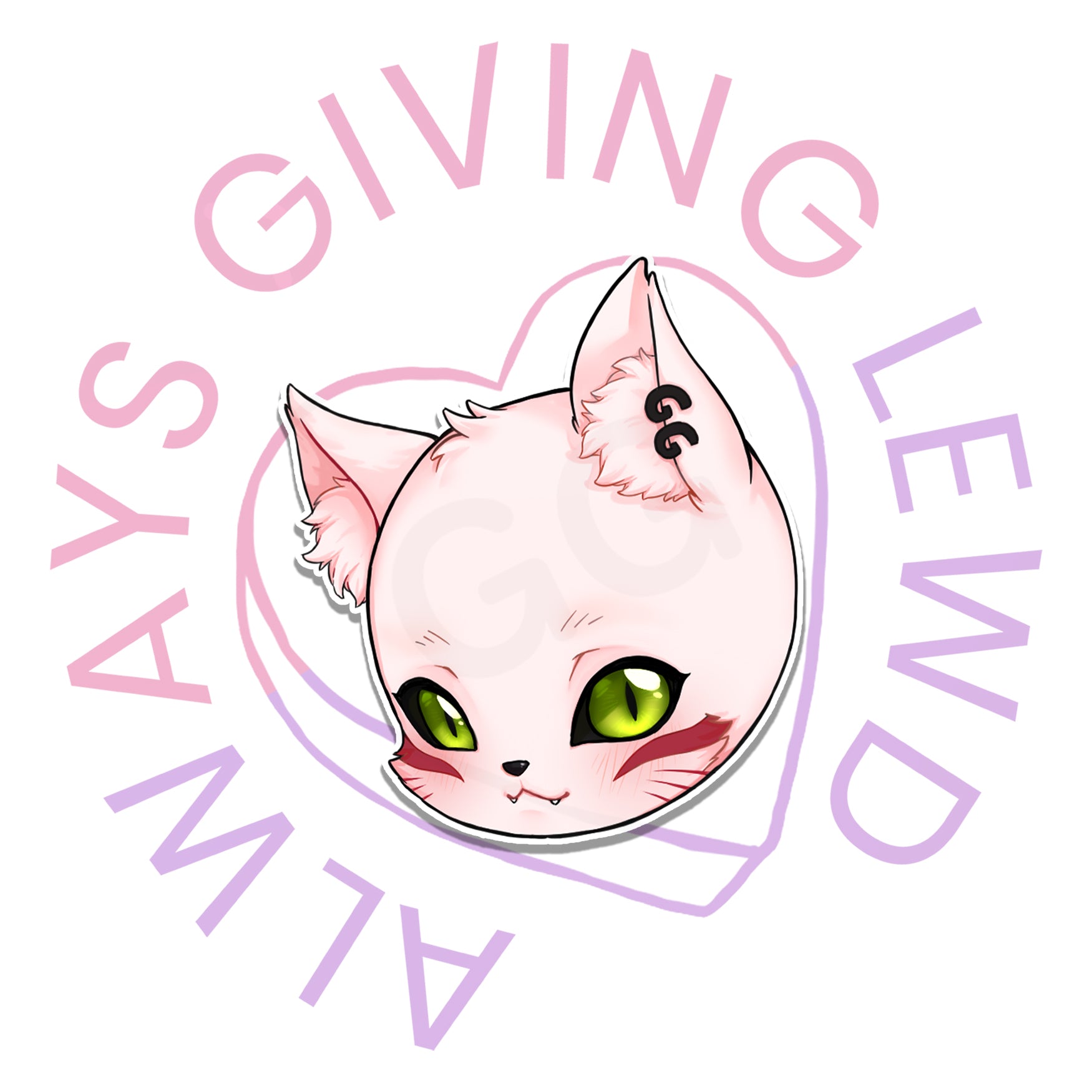 KITTY SHIRO DIECUT STICKER