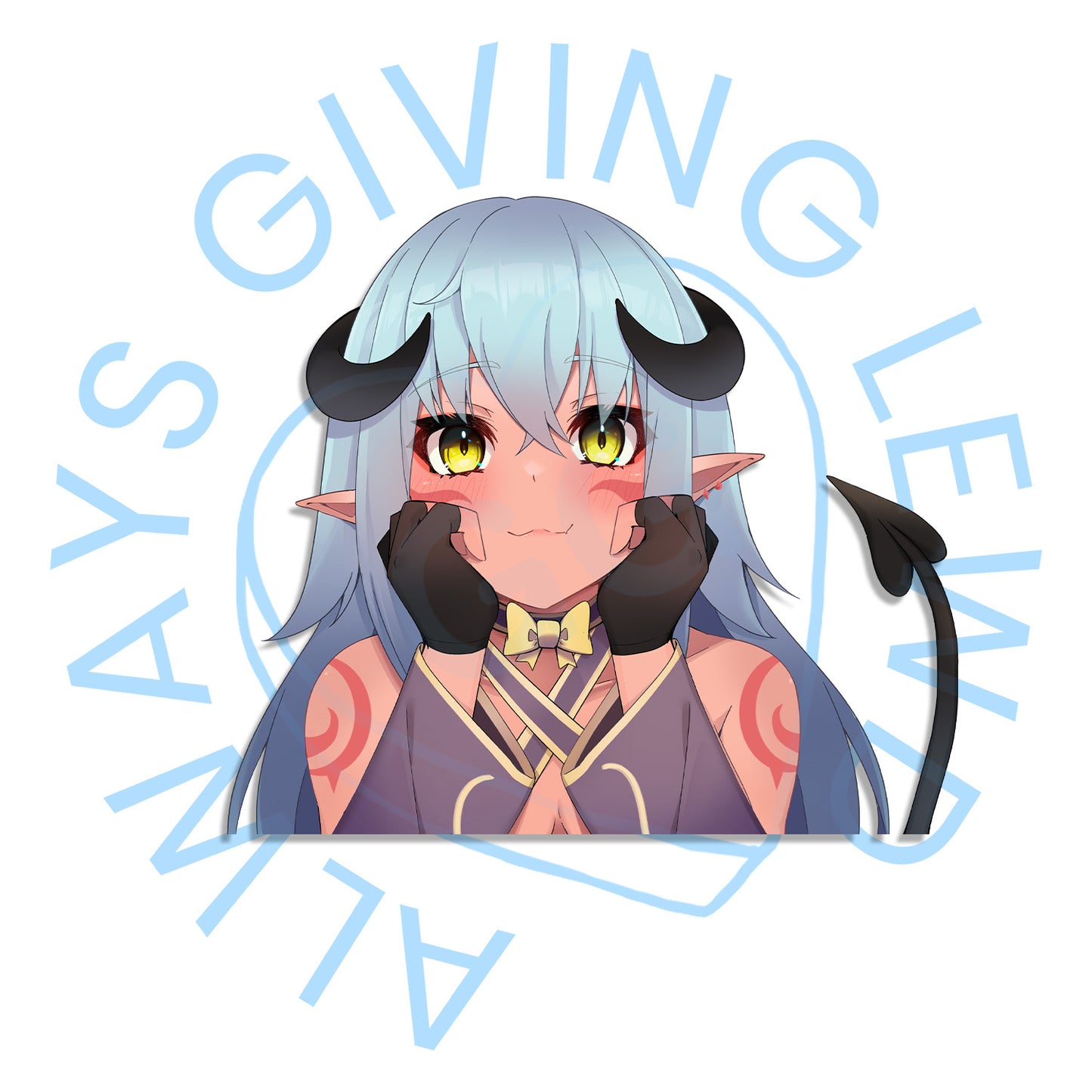 QUEENIEYUKINA PEEKER STICKER