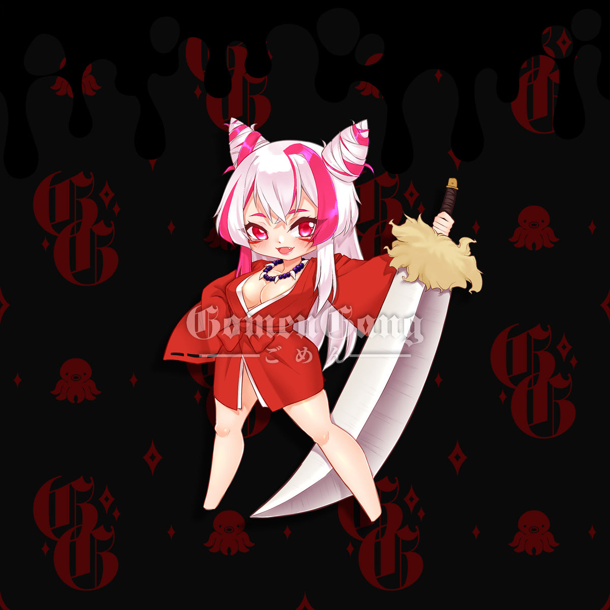 CHIBI INUYASHA X HOMURA STICKER