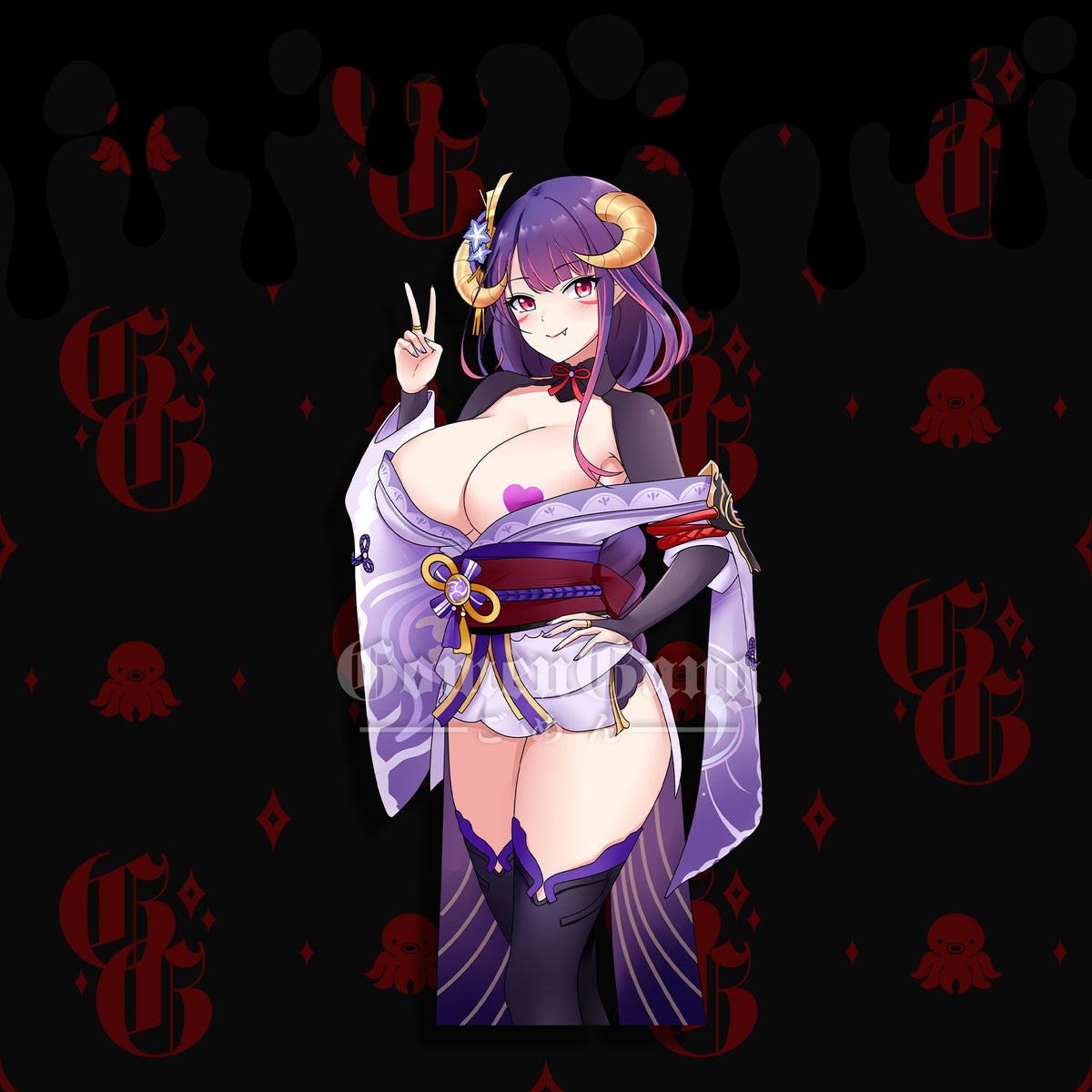 RAIDEN X HOMURA STICKER