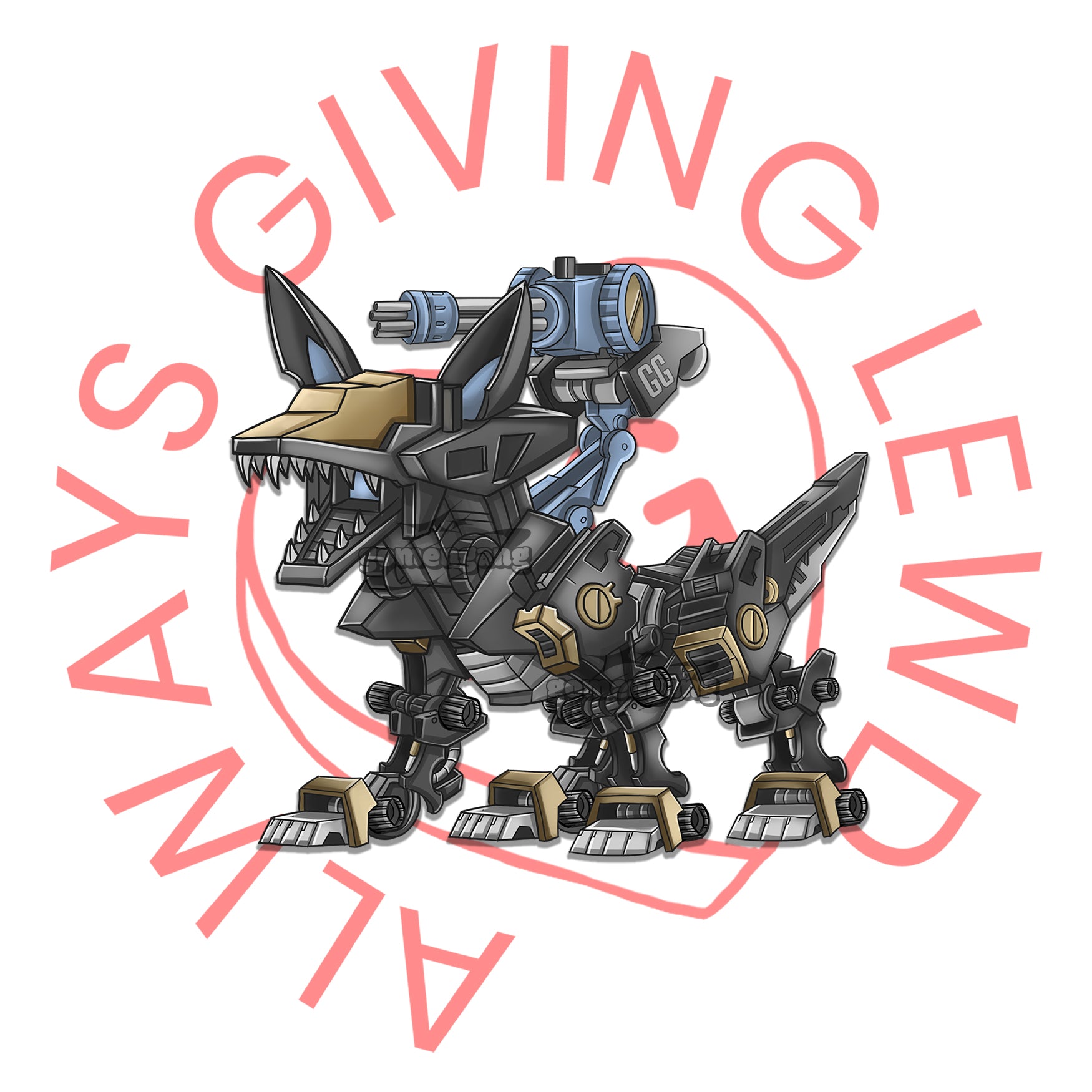 ZOIDS SHADOW WOLF STICKER