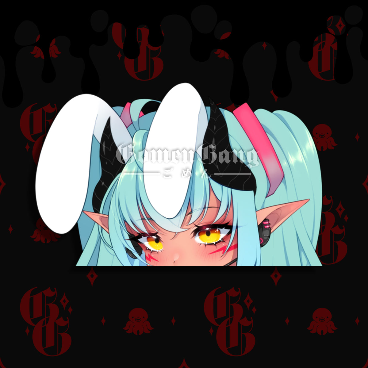 YUKINA X MIKU PEEKER STICKER