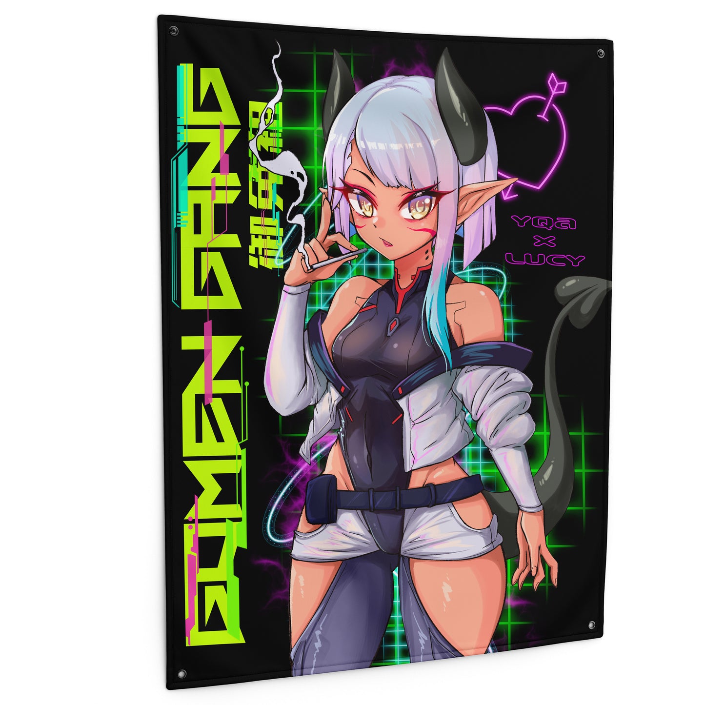 CYBER YUKINA X LUCY WALL FLAG